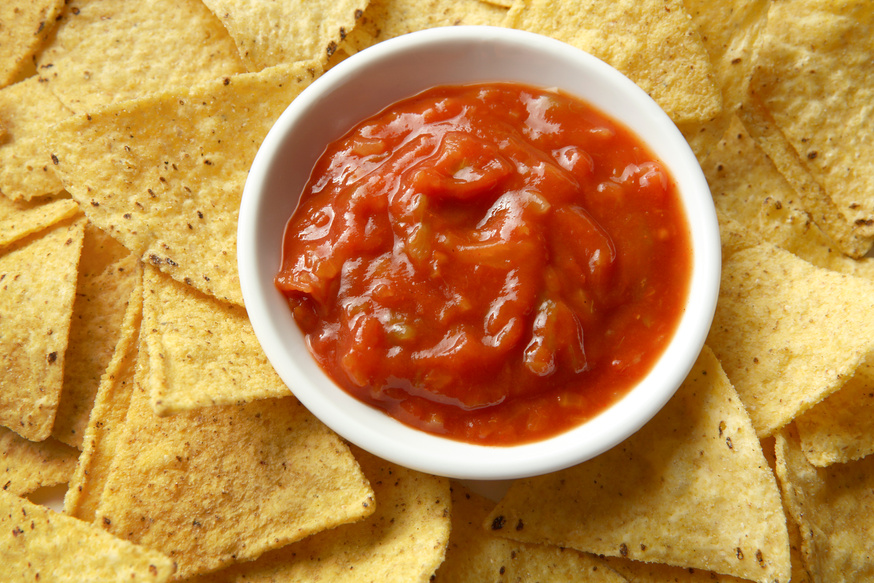 TexMex Food: Nachos and Salsa